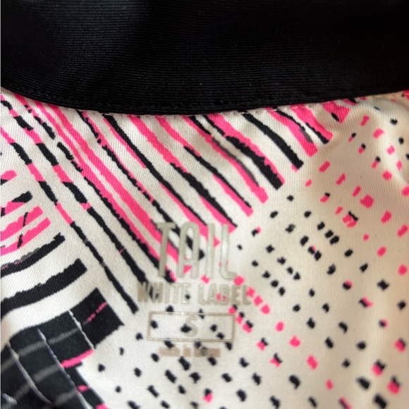 Tail White Label Pink and Black Striped Top - Picture 8 of 9